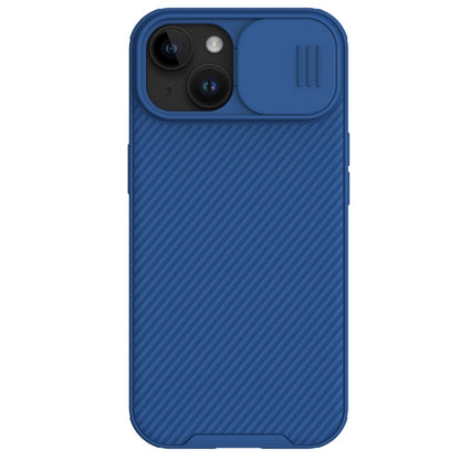 For iPhone 15 NILLKIN CamShield Pro PC Phone Case(Blue) - iPhone 15 Cases by NILLKIN | Online Shopping South Africa | PMC Jewellery | Buy Now Pay Later Mobicred