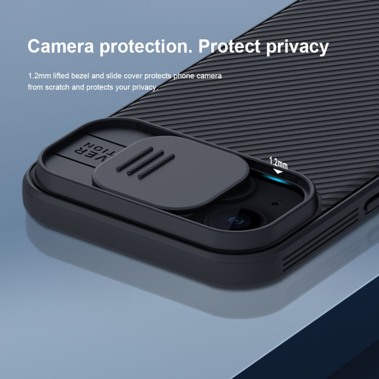 For iPhone 15 Plus NILLKIN CamShield Pro PC Phone Case(Blue) - iPhone 15 Plus Cases by NILLKIN | Online Shopping South Africa | PMC TechLife | Buy Now Pay Later Mobicred