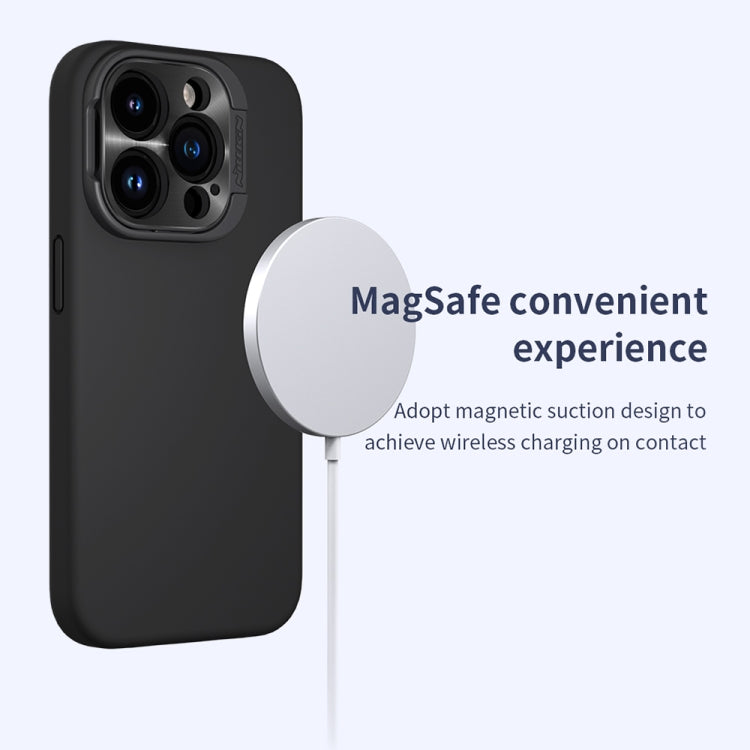 For iPhone 15 Pro NILLKIN Lens Wing Magsafe Magnetic Phone Case(Dark Blue) - free shipping - PMC TechLife - Order now!