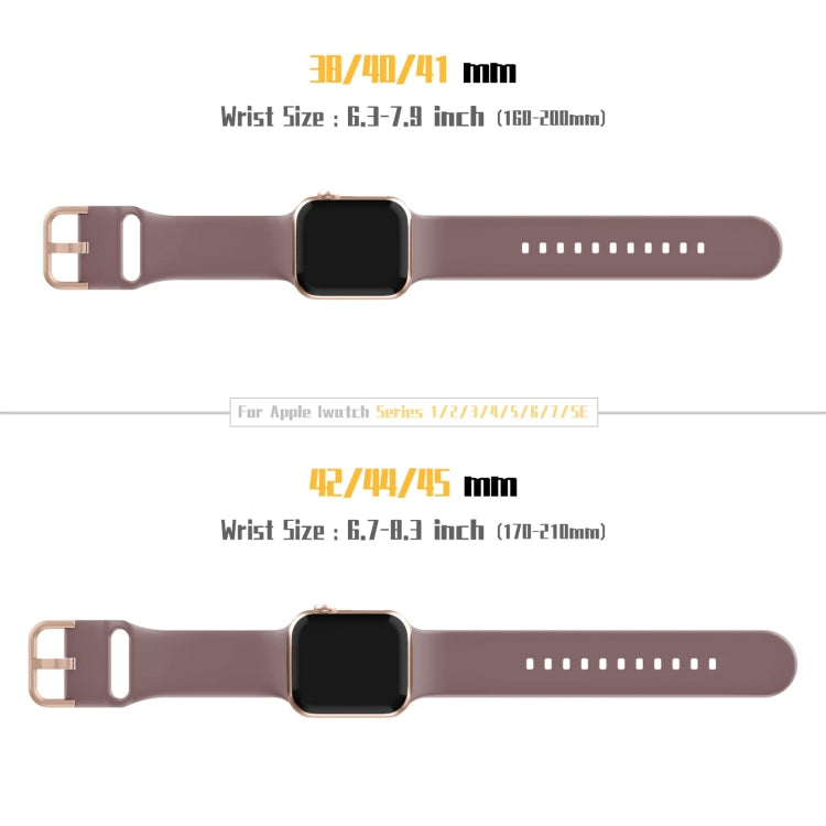 For Apple Watch 8 45mm Pin Buckle Silicone Watch Band(Smoked Purple) - Watch Bands by PMC TechLife | Online Shopping South Africa | PMC TechLife