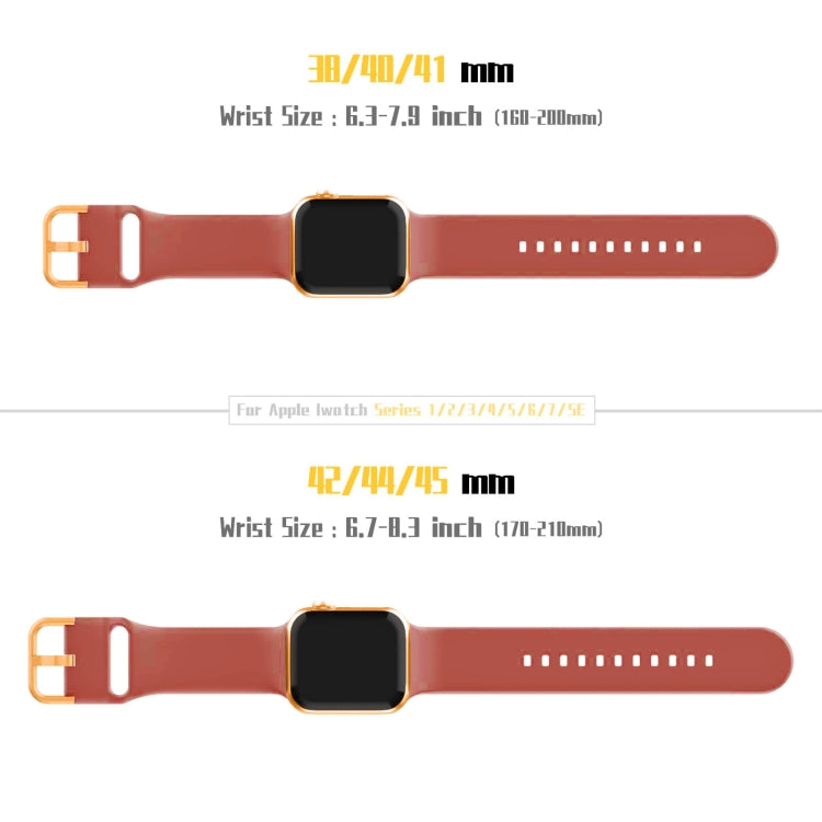 For Apple Watch 5 44mm Pin Buckle Silicone Watch Band(Coral) - Watch Bands by PMC TechLife | Online Shopping South Africa | PMC TechLife
