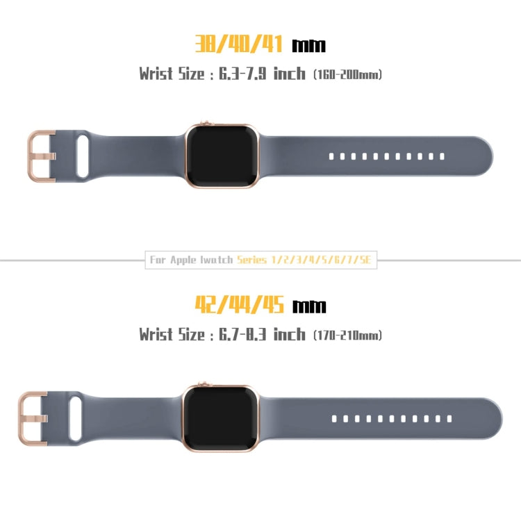 For Apple Watch Series 3 38mm Pin Buckle Silicone Watch Band(Blue Grey) - free shipping - PMC TechLife - Order now!