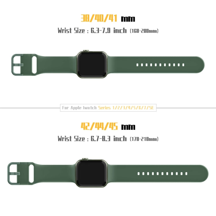 For Apple Watch 3 42mm Pin Buckle Silicone Watch Band(Clover) - Watch Bands by PMC TechLife | Online Shopping South Africa | PMC TechLife