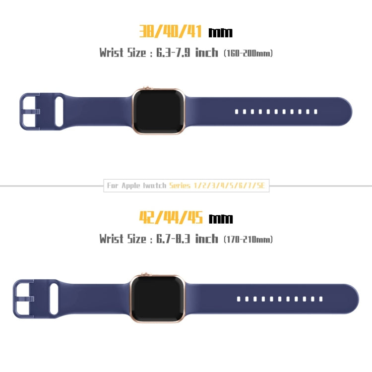 For Apple Watch 2 42mm Pin Buckle Silicone Watch Band(Violet Gray) - Watch Bands by PMC TechLife | Online Shopping South Africa | PMC TechLife