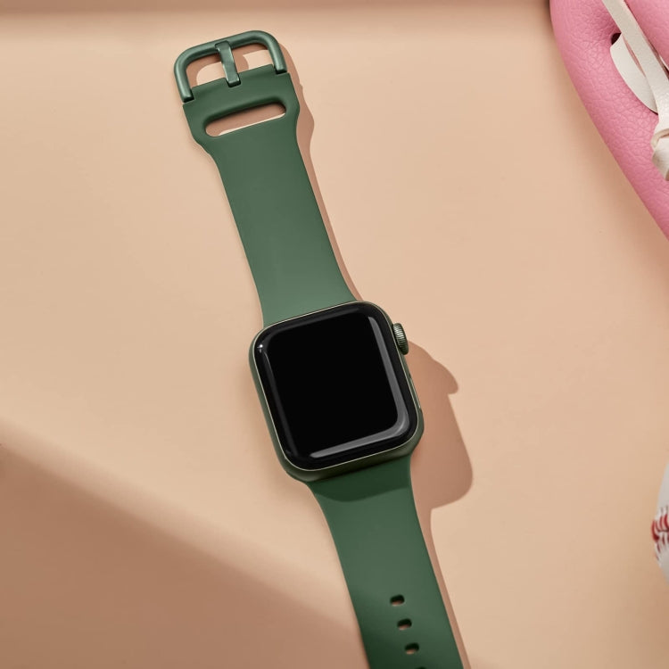 For Apple Watch 2 38mm Pin Buckle Silicone Watch Band(Clover) - Watch Bands by PMC TechLife | Online Shopping South Africa | PMC TechLife