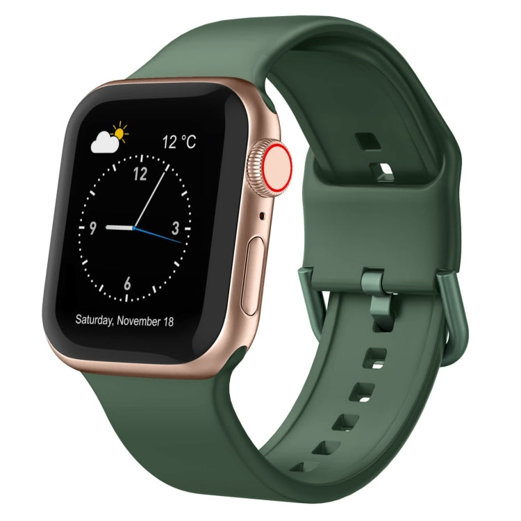 For Apple Watch 42mm Pin Buckle Silicone Watch Band(Clover) - Watch Bands by PMC TechLife | Online Shopping South Africa | PMC TechLife
