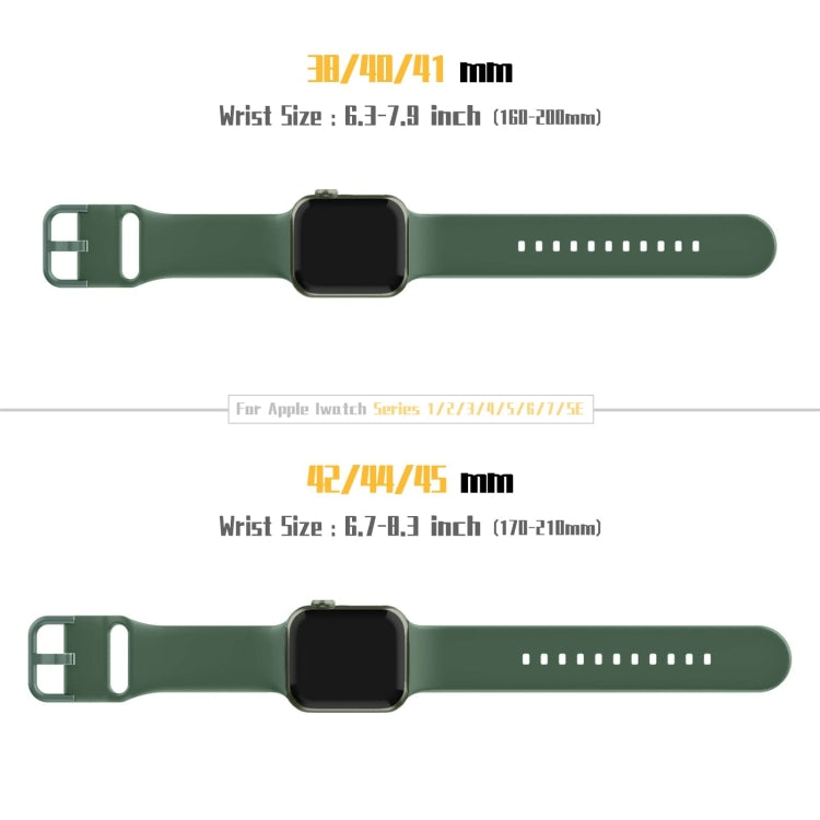 For Apple Watch Series 9 41mm Pin Buckle Silicone Watch Band(Clover) - Watch Bands by PMC TechLife | Online Shopping South Africa | PMC TechLife