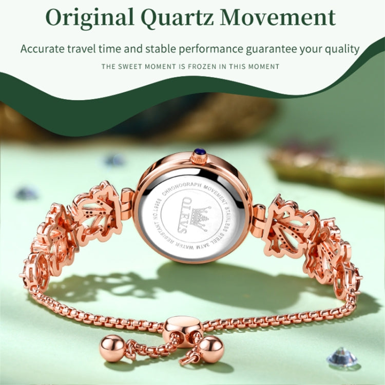 OLEVS 9958 Women Adjustable Drawstring Bracelet Quartz Watch(White + Silver) - Bracelet Watches by OLEVS | Online Shopping South Africa | PMC Jewellery