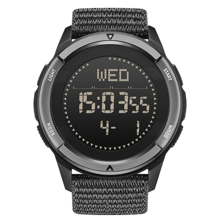 NORTH EDGE ALPS Outdoor Waterproof Men Carbon Fiber Digital Nylon Strap Smart Sports Watch(Black) - Sport Watches by NORTH EDGE | Online Shopping South Africa | PMC Jewellery