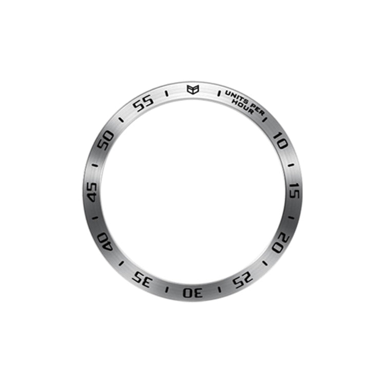 For Samsung Galaxy Watch6 Classic 43mm A Style Smart Watch Steel Ring Protective Frame(Silver) - Watch Cases by PMC TechLife | Online Shopping South Africa | PMC TechLife