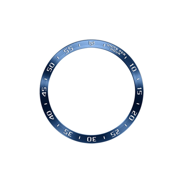 For Samsung Galaxy Watch6 Classic 43mm A Style Smart Watch Steel Ring Protective Frame(Blue) - Watch Cases by PMC TechLife | Online Shopping South Africa | PMC TechLife