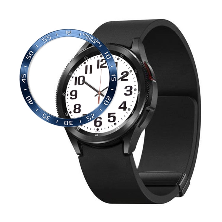 For Samsung Galaxy Watch6 Classic 47mm A Style Smart Watch Steel Ring Protective Frame(Blue) - free shipping - PMC TechLife - Order now!