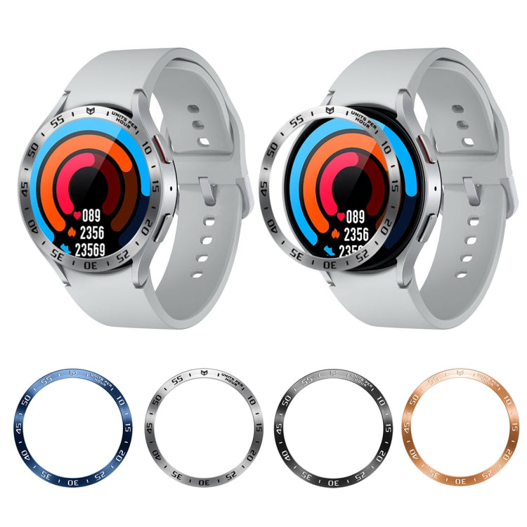 For Samsung Galaxy Watch6 Classic 47mm A Style Smart Watch Steel Ring Protective Frame(Blue) - free shipping - PMC TechLife - Order now!