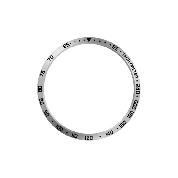 For Samsung Galaxy Watch6 Classic 47mm E Style Smart Watch Steel Ring Protective Frame(Silver) - Watch Cases by PMC TechLife | Online Shopping South Africa | PMC TechLife