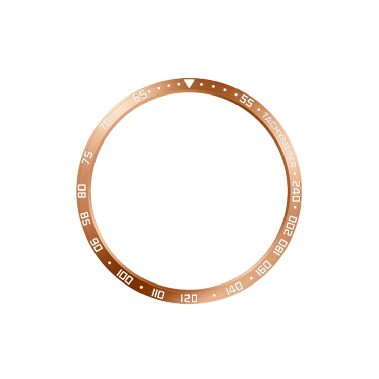 For Samsung Galaxy Watch6 Classic 47mm E Style Smart Watch Steel Ring Protective Frame(Rose Gold) - Watch Cases by PMC TechLife | Online Shopping South Africa | PMC TechLife