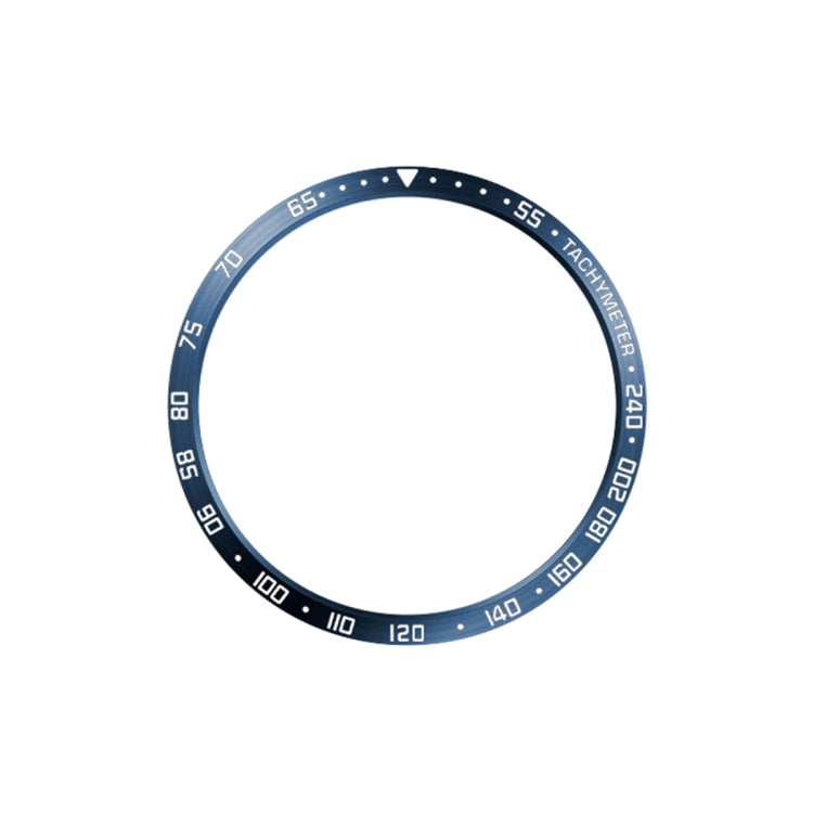 For Samsung Galaxy Watch6 Classic 43mm E Style Smart Watch Steel Ring Protective Frame(Blue) - Watch Cases by PMC TechLife | Online Shopping South Africa | PMC TechLife