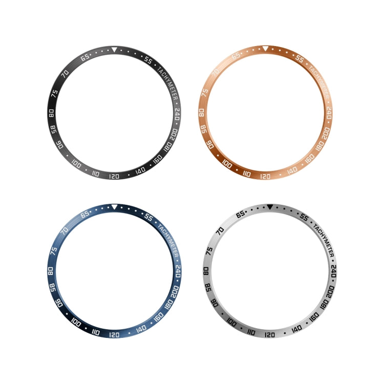 For Samsung Galaxy Watch6 Classic 43mm E Style Smart Watch Steel Ring Protective Frame(Silver) - Watch Cases by PMC TechLife | Online Shopping South Africa | PMC TechLife