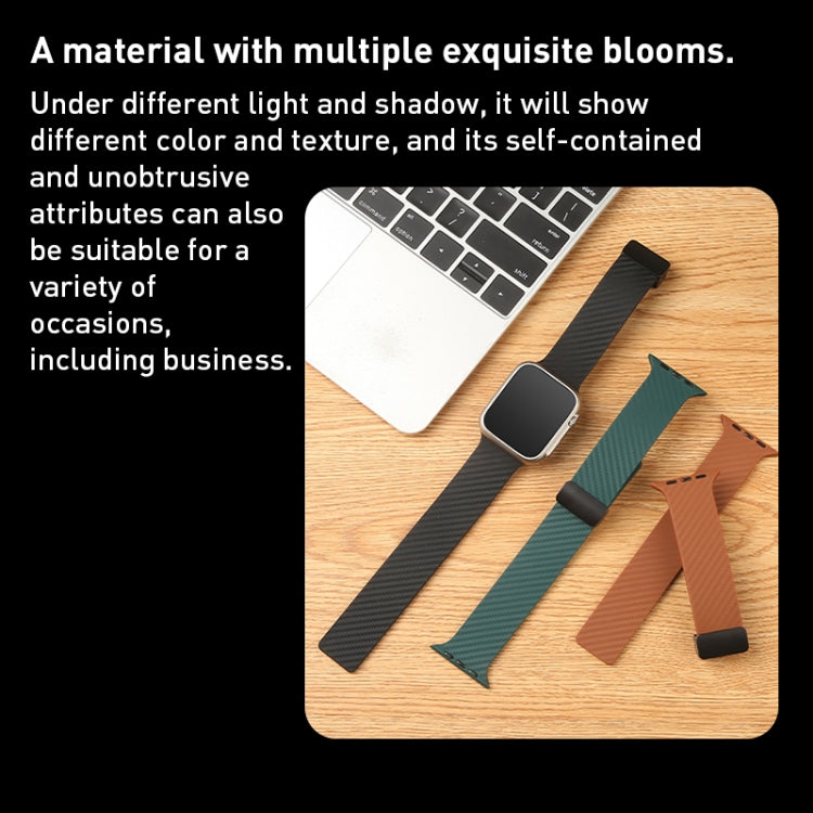 For Apple Watch 4 44mm Carbon Fiber Pattern Magnetic Buckle Silicone Watch Band(Grey) - Watch Bands by PMC TechLife | Online Shopping South Africa | PMC TechLife