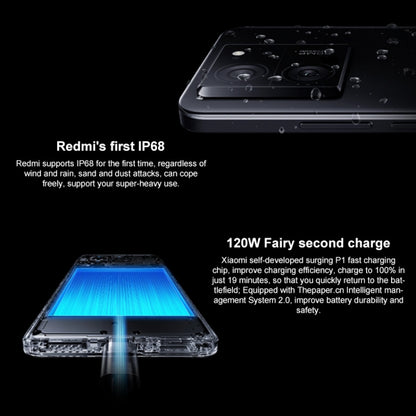 Xiaomi Redmi K60 Ultra 5G, 12GB+256GB,  6.67 inch MIUI 14 Mediatek Dimensity 9200+ Octa Core up to 3.35GHz, NFC, Network: 5G(Black) - Xiaomi Redmi by Xiaomi | Online Shopping South Africa | PMC Jewellery