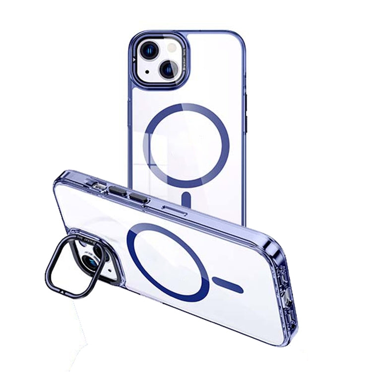 For iPhone 13 MagSafe Magnetic Invisible Holder Transparent Phone Case(Blue) - free shipping - PMC TechLife - Order now!