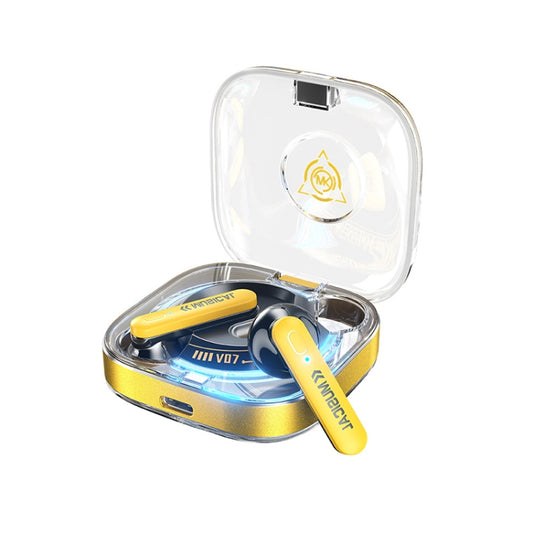 WK V07 Vanguard Series Starshards Wireless Bluetooth Earphone(Yellow) - Bluetooth Earphone by WK | Online Shopping South Africa | PMC Jewellery