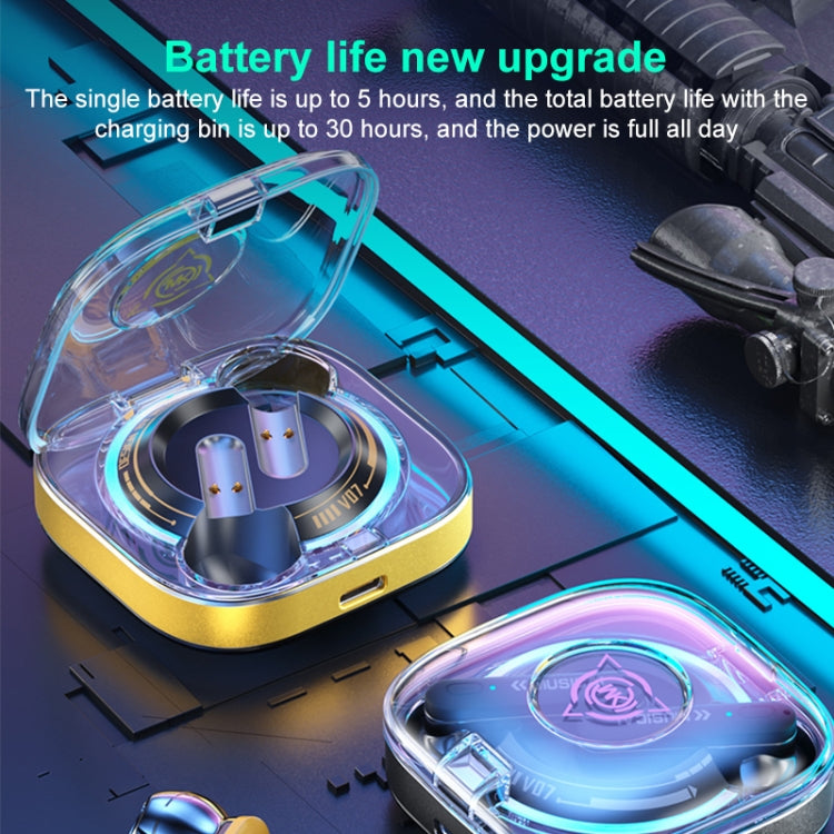 WK V07 Vanguard Series Starshards Wireless Bluetooth Earphone(Yellow) - free shipping - PMC TechLife - Order now!