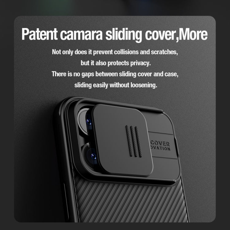 For iPhone 15 Pro NILLKIN CamShield Pro PC Phone Case(Blue) - iPhone 15 Pro Cases by NILLKIN | Online Shopping South Africa | PMC TechLife