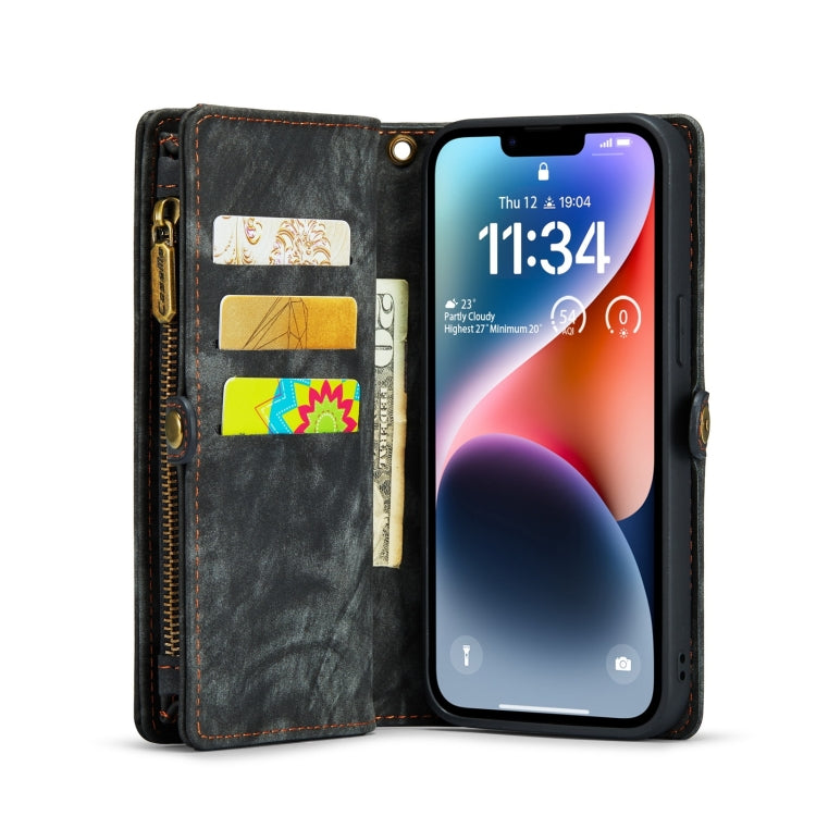 For iPhone 15 Plus CaseMe 008 Detachable Multifunctional Leather Phone Case(Black) - iPhone 15 Plus Cases by CaseMe | Online Shopping South Africa | PMC TechLife | Buy Now Pay Later Mobicred