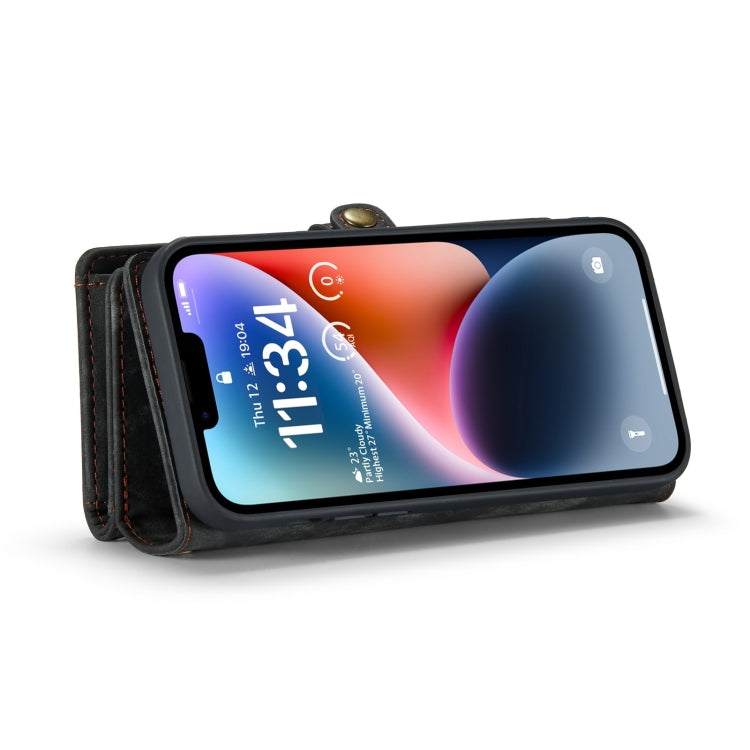 For iPhone 15 CaseMe 008 Detachable Multifunctional Leather Phone Case(Black) - free shipping - PMC TechLife - Order now!