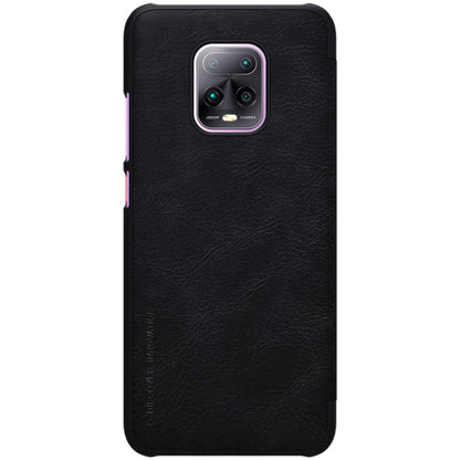 For Xiaomi Redmi 10X 5G NILLKIN QIN Series Crazy Horse Texture Horizontal Flip Leather Case with Card Slot(Black) - Xiaomi Cases by NILLKIN | Online Shopping South Africa | PMC Jewellery