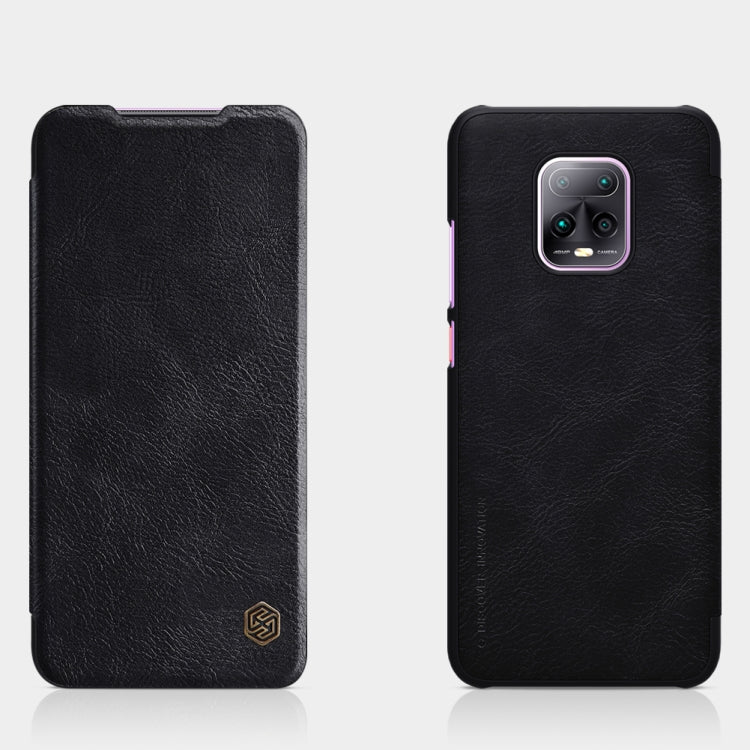 For Xiaomi Redmi 10X Pro 5G NILLKIN QIN Series Crazy Horse Texture Horizontal Flip Leather Case with Card Slot(Black) - Xiaomi Cases by NILLKIN | Online Shopping South Africa | PMC Jewellery