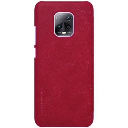 For Xiaomi Redmi 10X Pro 5G NILLKIN QIN Series Crazy Horse Texture Horizontal Flip Leather Case with Card Slot(Red) - Xiaomi Cases by NILLKIN | Online Shopping South Africa | PMC Jewellery