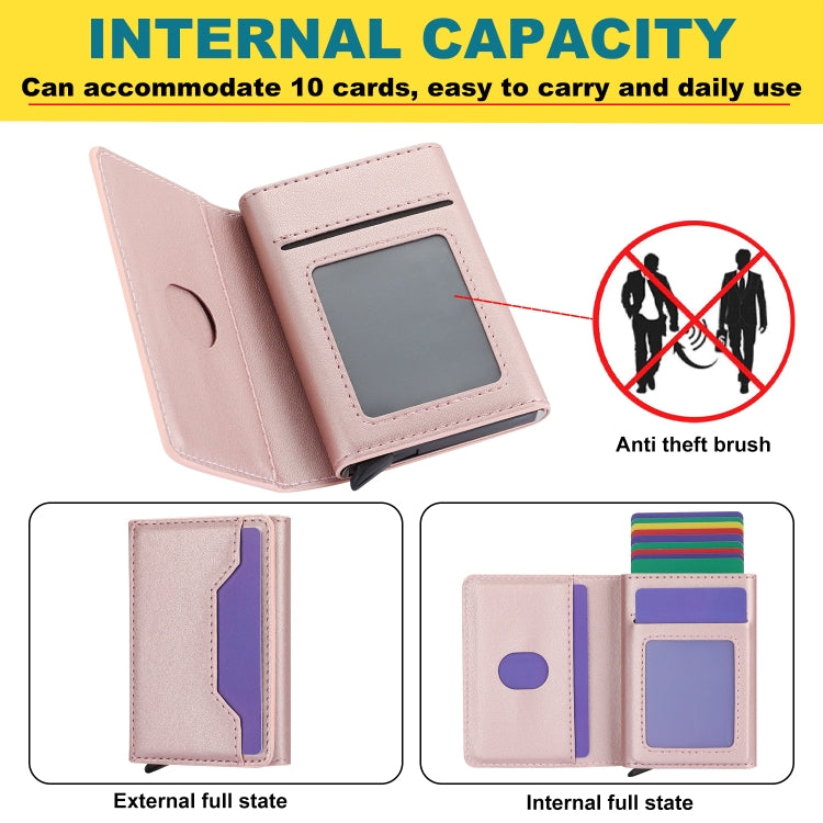 Anti Theft Brush Card Bag, Size:10x6x3cm(Rose Gold) - free shipping - PMC TechLife - Order now!
