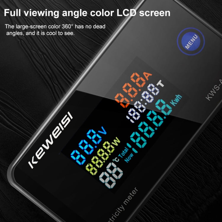 KWS-AC300-20A 50-300V AC Digital Current Voltmeter(Black) - free shipping - PMC TechLife - Order now!