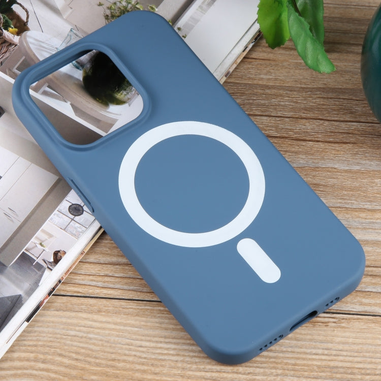 For iPhone 14 Pro MagSafe Liquid Silicone Phone Case(Blue) - free shipping - PMC TechLife - Order now!