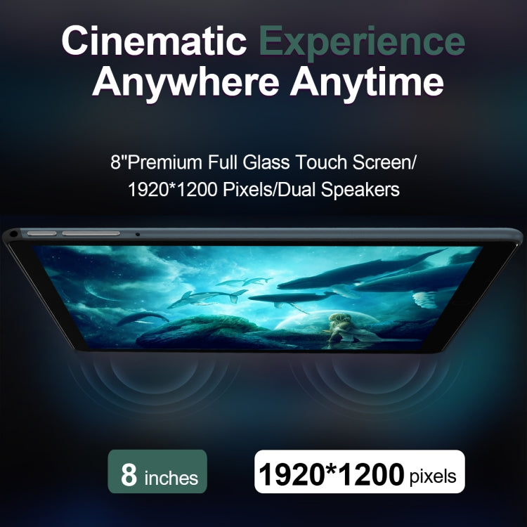 BDF P8 3G Phone Call Tablet PC 8.0 inch, 4GB+64GB, Android 10.0 MTK8321 Octa Core, Support Dual SIM, EU Plug(Black) - free shipping - PMC TechLife - Order now!