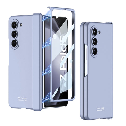 For Samsung Galaxy Z Fold5 GKK Integrated Magnetic Folding Hinge All-inclusive Phone Case(Light Blue) - Galaxy Z Fold5 Cases by GKK | Online Shopping South Africa | PMC Jewellery