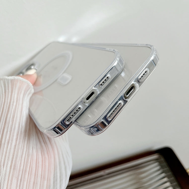 For iPhone 15 Pro Max MagSafe Magnetic Clear Acrylic TPU Phone Case(Transparent) - free shipping - PMC TechLife - Order now!