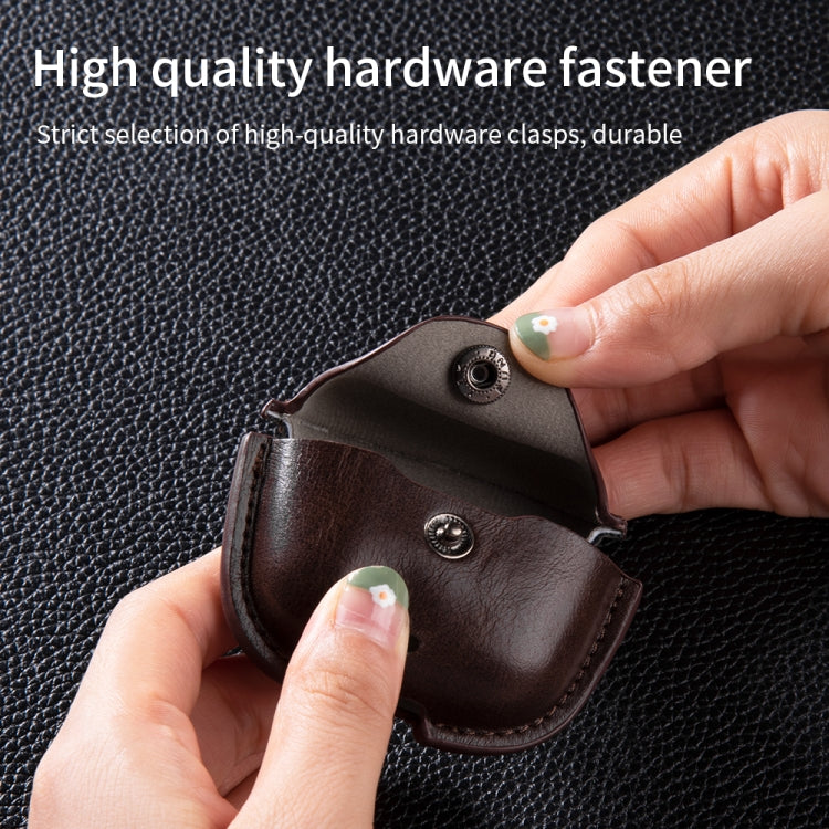 For Huawei FreeBuds SE 2 / SE 3 Leather TWS Earphone Protective Case with Hook(Black) - free shipping - PMC TechLife - Order now!