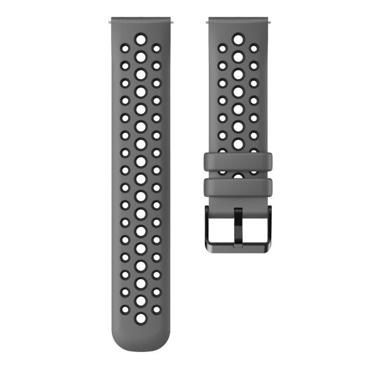 For Huawei Watch 4 Two Color Round Hole Silicone Watch Band(Graphite Grey) - free shipping - PMC TechLife - Order now!