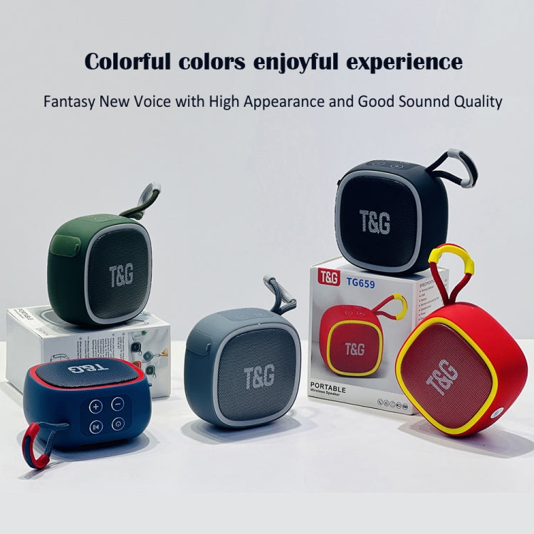 T&G TG659 Outdoor Portable TWS Mini Bluetooth Speaker(Blue) - Mini Speaker by T&G | Online Shopping South Africa | PMC TechLife | Buy Now Pay Later Mobicred