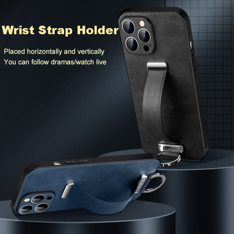 For iPhone 15 Pro Max SULADA Tide Cool Series PC + Leather Texture Skin Feel Phone Case(Black) - iPhone 15 Pro Max Cases by SULADA | Online Shopping South Africa | PMC TechLife | Buy Now Pay Later Mobicred