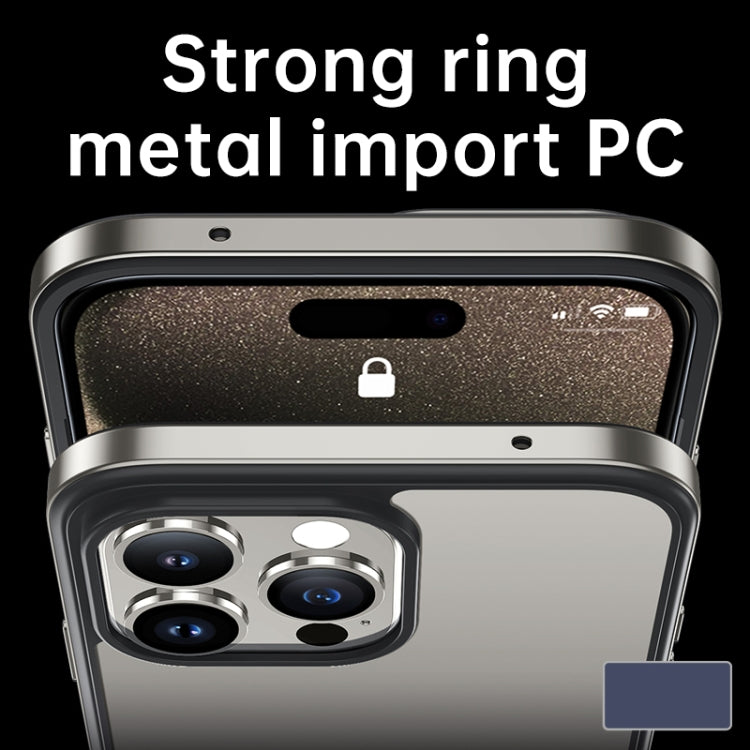 For iPhone 15 Pro SULADA Metal Frame + Nano Glass + TPU Phone Case(Grey) - iPhone 15 Pro Cases by SULADA | Online Shopping South Africa | PMC TechLife | Buy Now Pay Later Mobicred