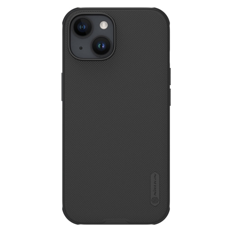 For iPhone 15 NILLKIN Frosted Shield Pro Magnetic Magsafe Phone Case(Black) - iPhone 15 Cases by NILLKIN | Online Shopping South Africa | PMC TechLife | Buy Now Pay Later Mobicred