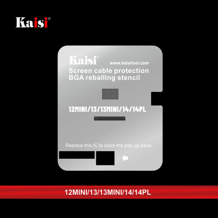 Kaisi LCD Screen IC BGA Reballing Stencil for iPhone 11 to 14 Pro Max - BGA Stencils by Kaisi | Online Shopping South Africa | PMC Jewellery