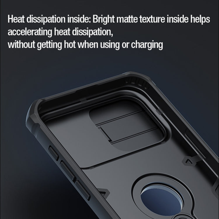 For iPhone 15 Pro NILLKIN Shockproof CamShield Armor Protective Case with Invisible Ring Holder(Black) - iPhone 15 Pro Cases by NILLKIN | Online Shopping South Africa | PMC TechLife | Buy Now Pay Later Mobicred