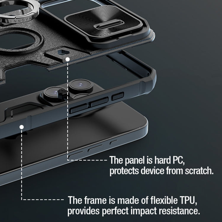For iPhone 15 Pro NILLKIN Shockproof CamShield Armor Protective Case with Invisible Ring Holder(Black) - iPhone 15 Pro Cases by NILLKIN | Online Shopping South Africa | PMC TechLife | Buy Now Pay Later Mobicred