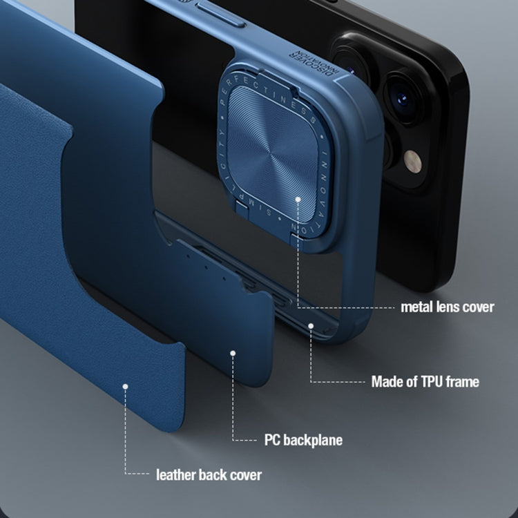 For iPhone 15 Pro Max NILLKIN CamShield Prop Series PC + TPU Phone Case(Green) - iPhone 15 Pro Max Cases by NILLKIN | Online Shopping South Africa | PMC TechLife | Buy Now Pay Later Mobicred