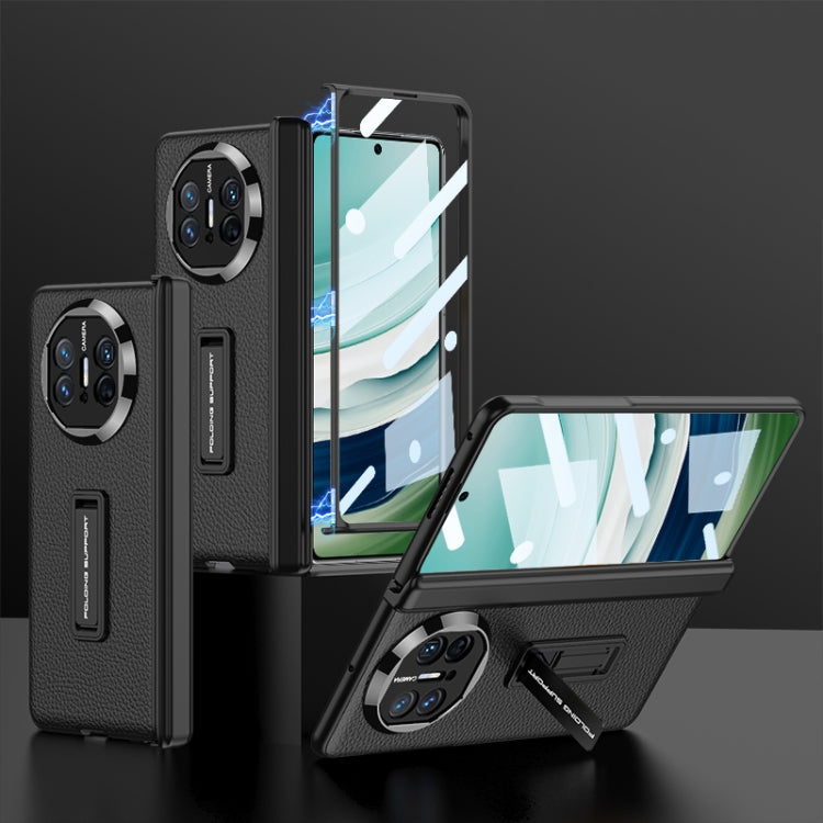 For Huawei Mate X5 GKK Magnetic Hinge Flip Leather Phone Case with Holder(Black) - free shipping - PMC TechLife - Order now!