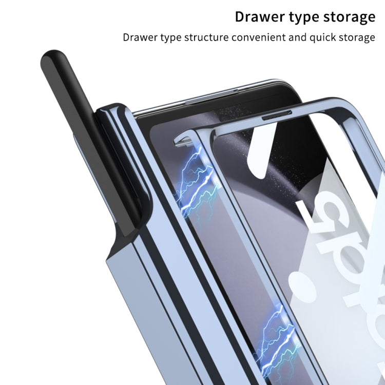 For Samsung Galaxy Z Fold5 GKK Integrated Push Lens Window PC Phone Case(Black) - Galaxy Z Fold5 Cases by GKK | Online Shopping South Africa | PMC TechLife | Buy Now Pay Later Mobicred